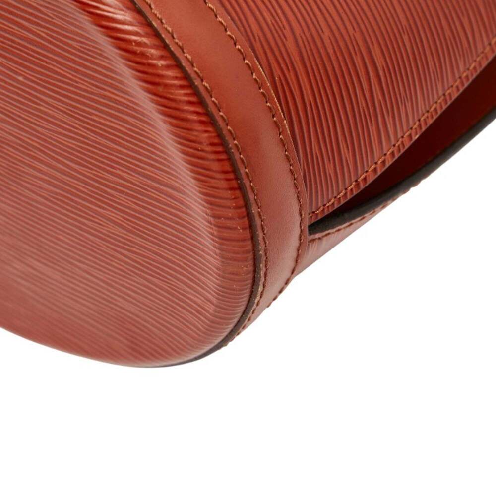 LOUIS VUITTON Authentic Brown Leather Shoulder Bag - Picture 4 of 9